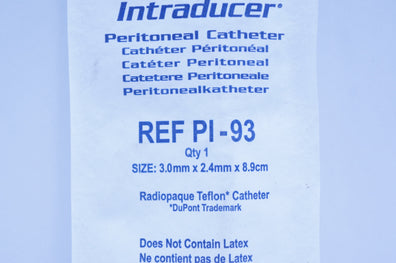 Teleflex PI-93 Taut Intraducer Peritoneal Cath. 3.0mm x 2.4mm x 8.9cm (x)